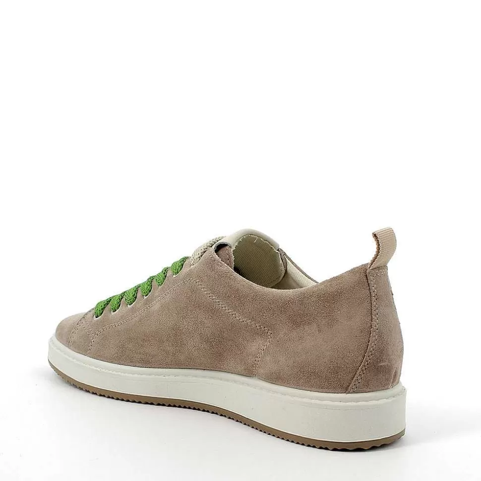 Beige Men'S Leather Sneaker-Igi&Co Shop