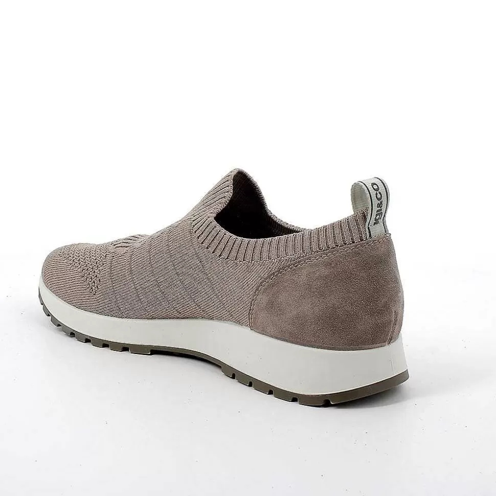 Beige Men'S Sock Sneakers-Igi&Co Store