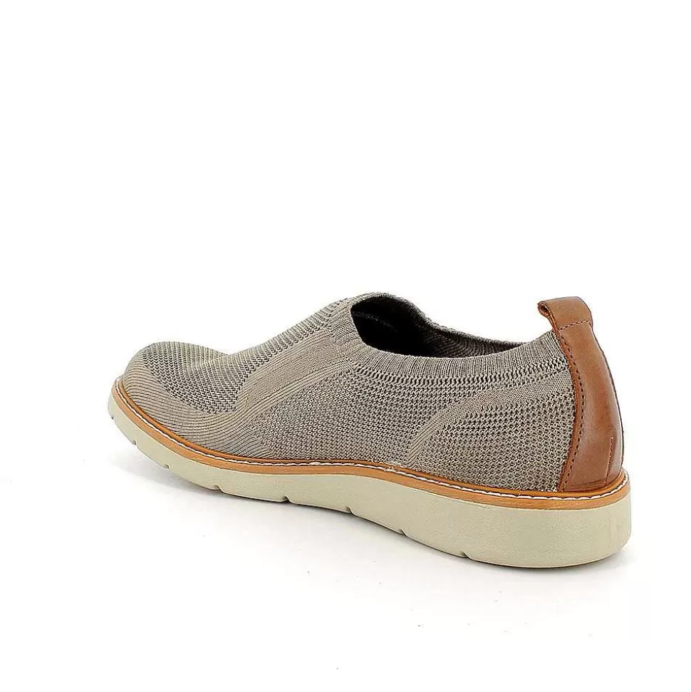 Beige Men'S Sock Sneakers-Igi&Co Outlet