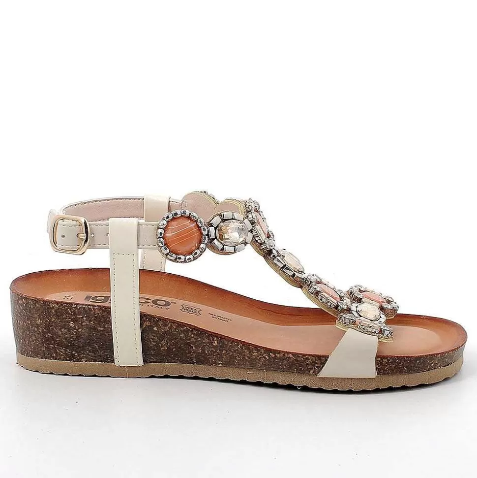 Beige Women'S Sandals-Igi&Co Best