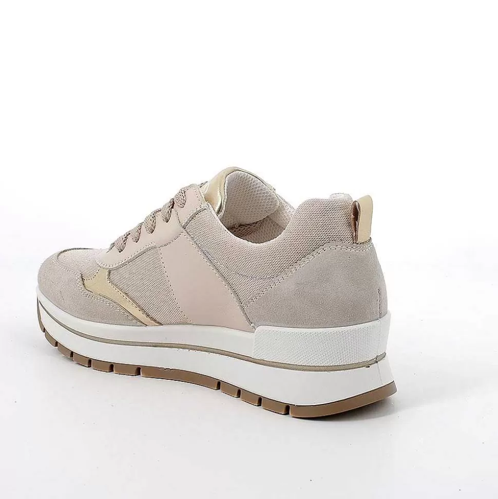 Beige Women'S Sneakers-Igi&Co Clearance