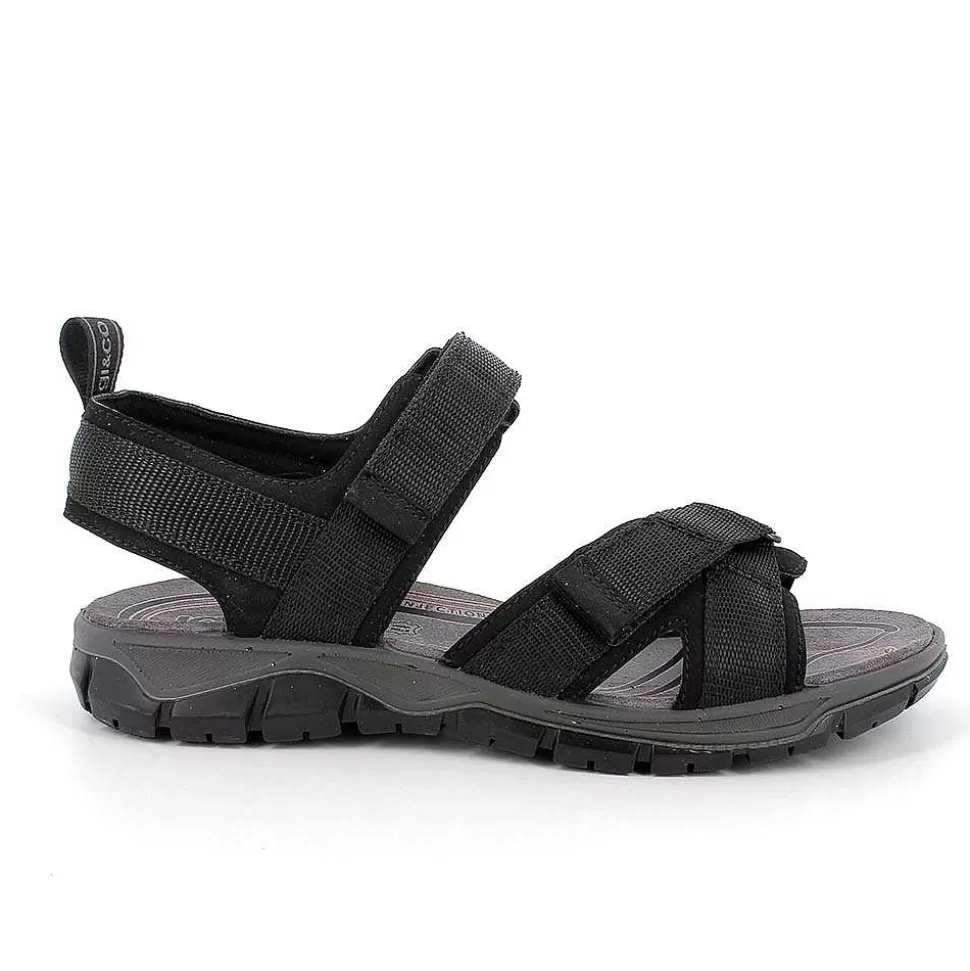 Black Men'S Sandals-Igi&Co Store