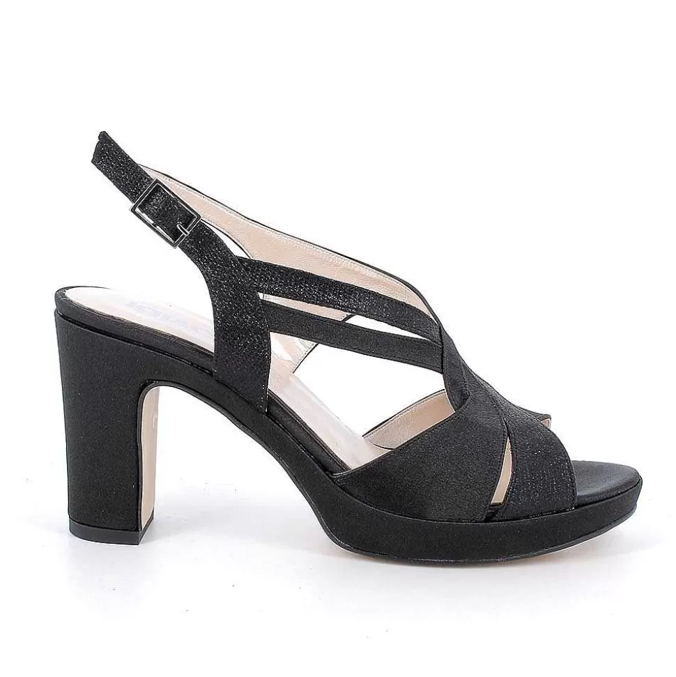 Black Women'S Heeled And Platform Sandals-Igi&Co Best Sale