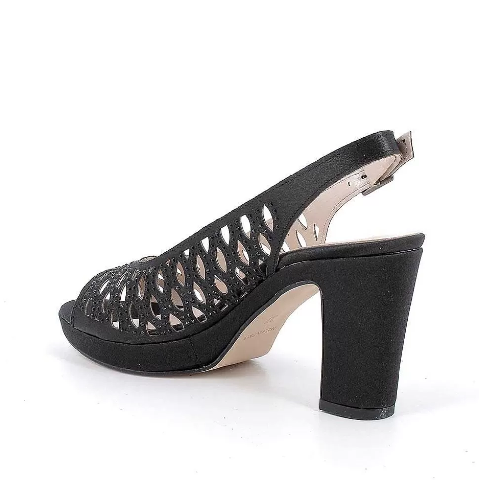 Black Women'S Heeled And Platform Sandals-Igi&Co Shop