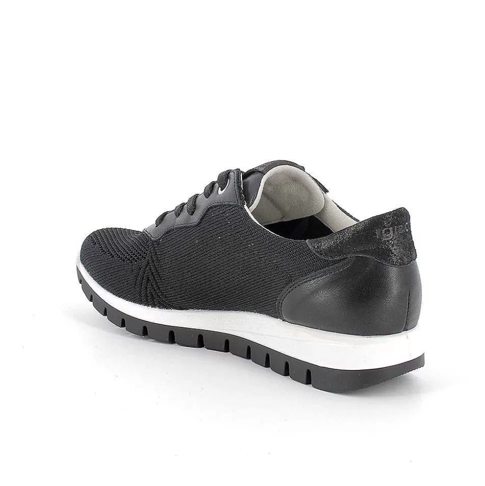 Black Women'S Sneakers-Igi&Co Discount
