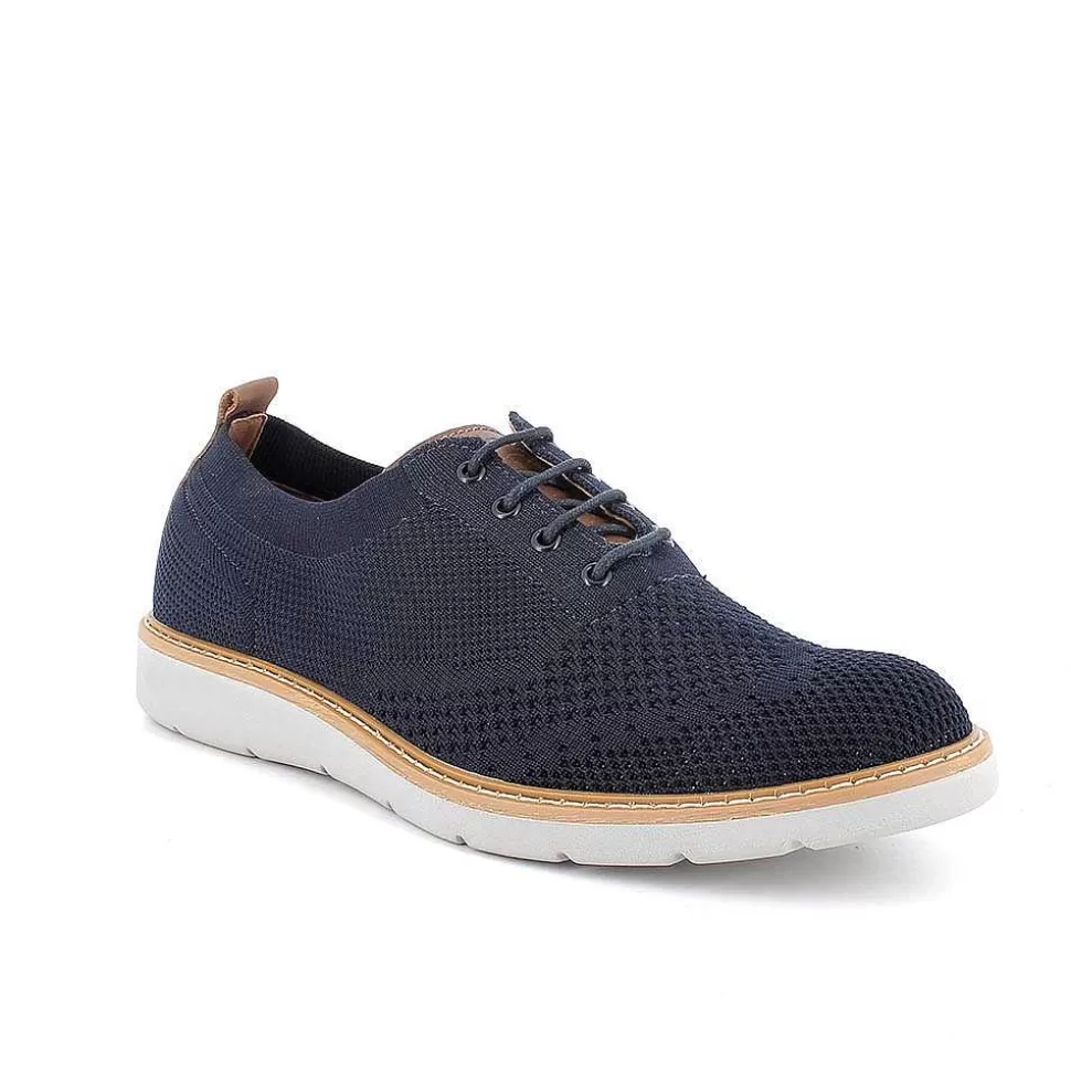 Blue Men'S Lace-Ups-Igi&Co Store