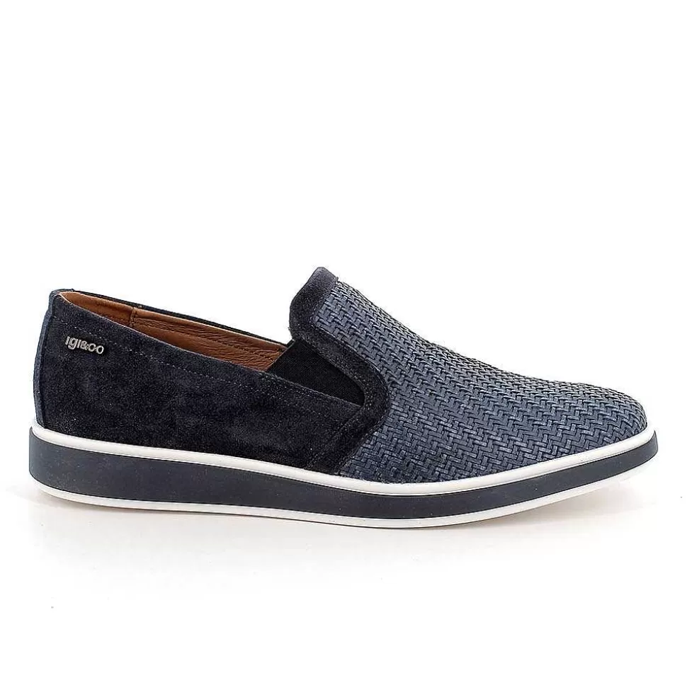 Blue Men'S Slip On-Igi&Co Fashion