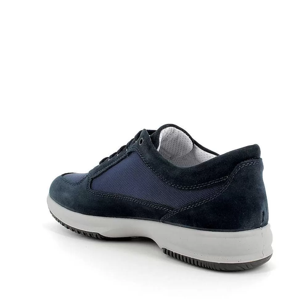 Blue Men'S Sneaker-Igi&Co Sale