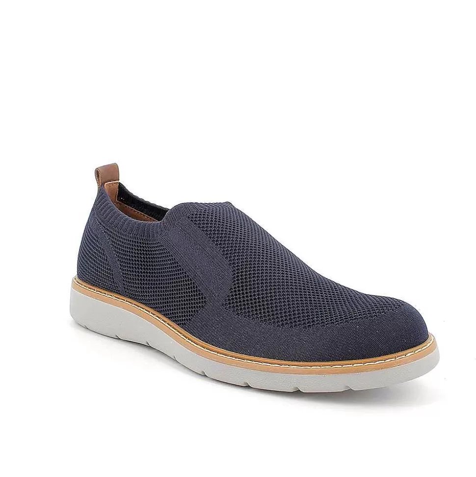 Blue Men'S Sock Sneakers-Igi&Co New