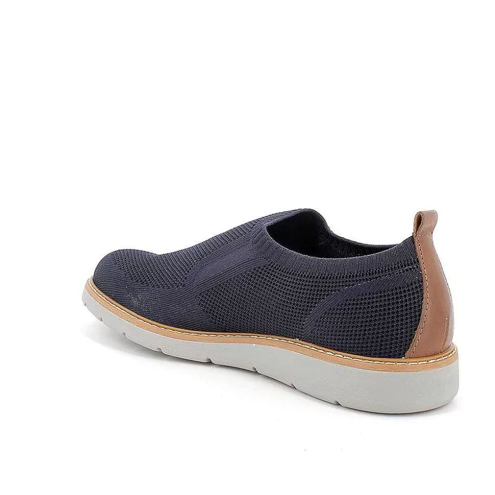 Blue Men'S Sock Sneakers-Igi&Co New