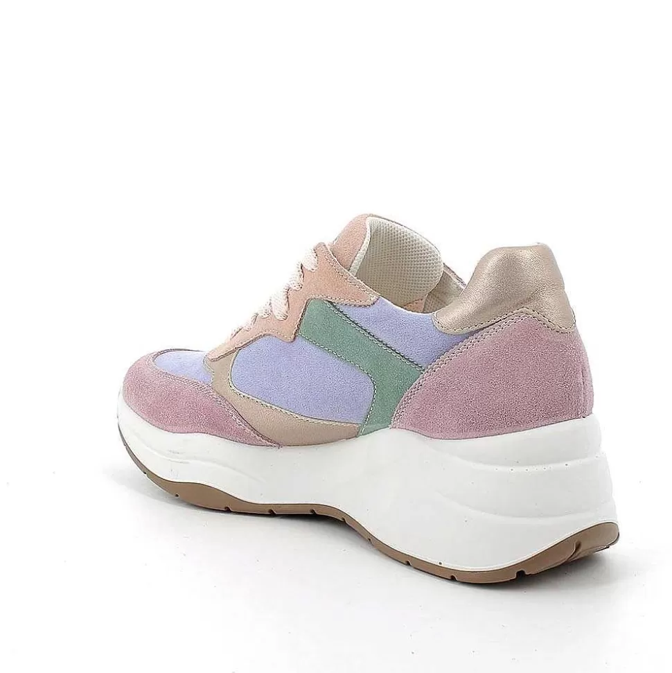 Chiffon-Indigo Women'S Wedge Sneakers-Igi&Co Online