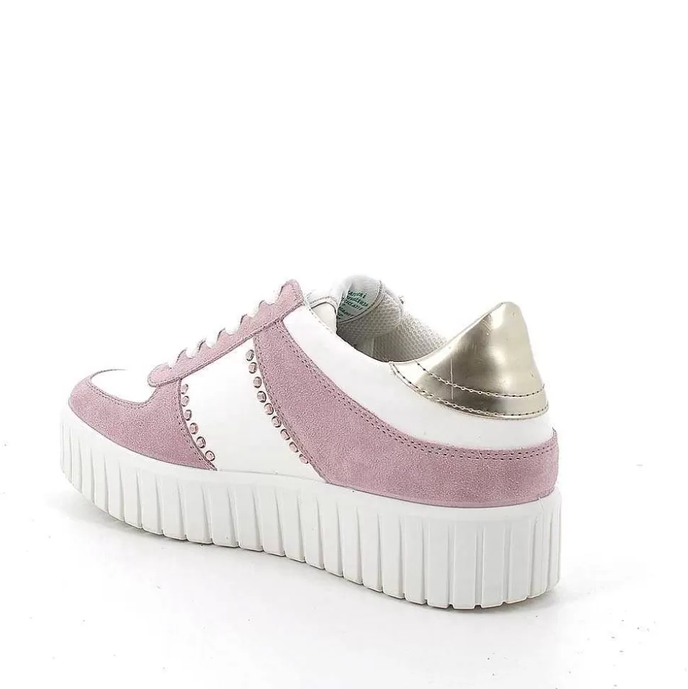 Chiffon-White Women'S Leather Sneakers-Igi&Co Best