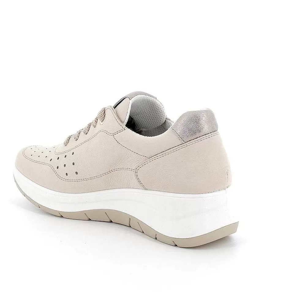 Cream Women'S Leather Wedge Shoes-Igi&Co Hot