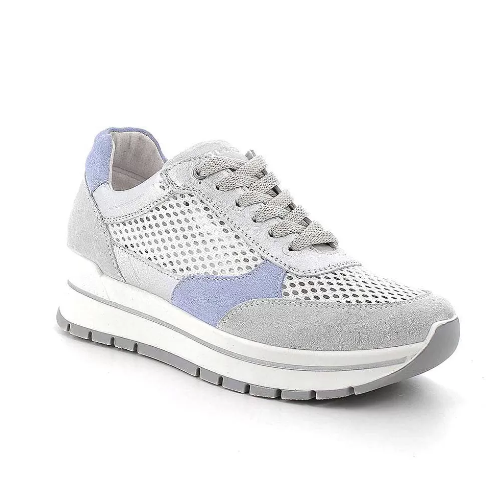 Cristal-White-Silver Women'S Sneakers-Igi&Co Flash Sale