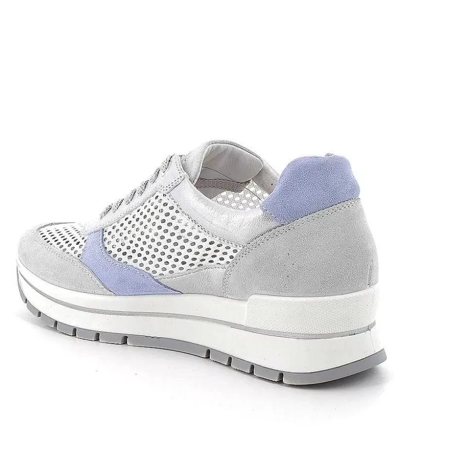 Cristal-White-Silver Women'S Sneakers-Igi&Co Flash Sale