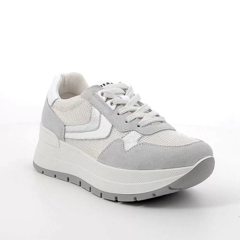 Crystal-White Women'S Wedge Sneakers-Igi&Co Outlet