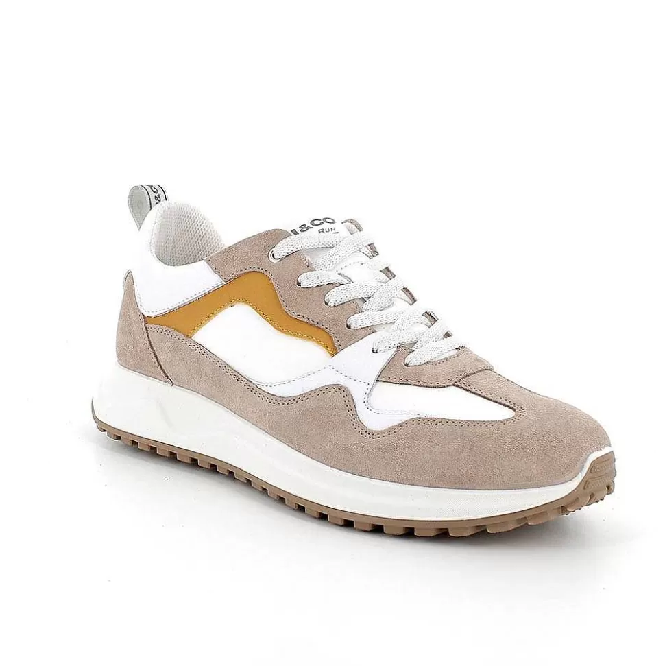 Dark Beige Men'S Sneakers-Igi&Co Flash Sale
