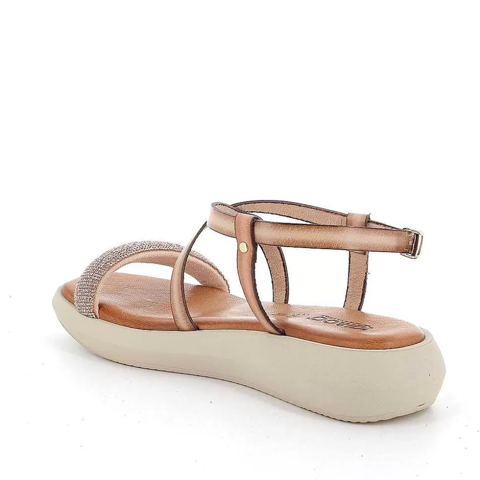 Ecru Women'S Leather Sandals-Igi&Co Flash Sale