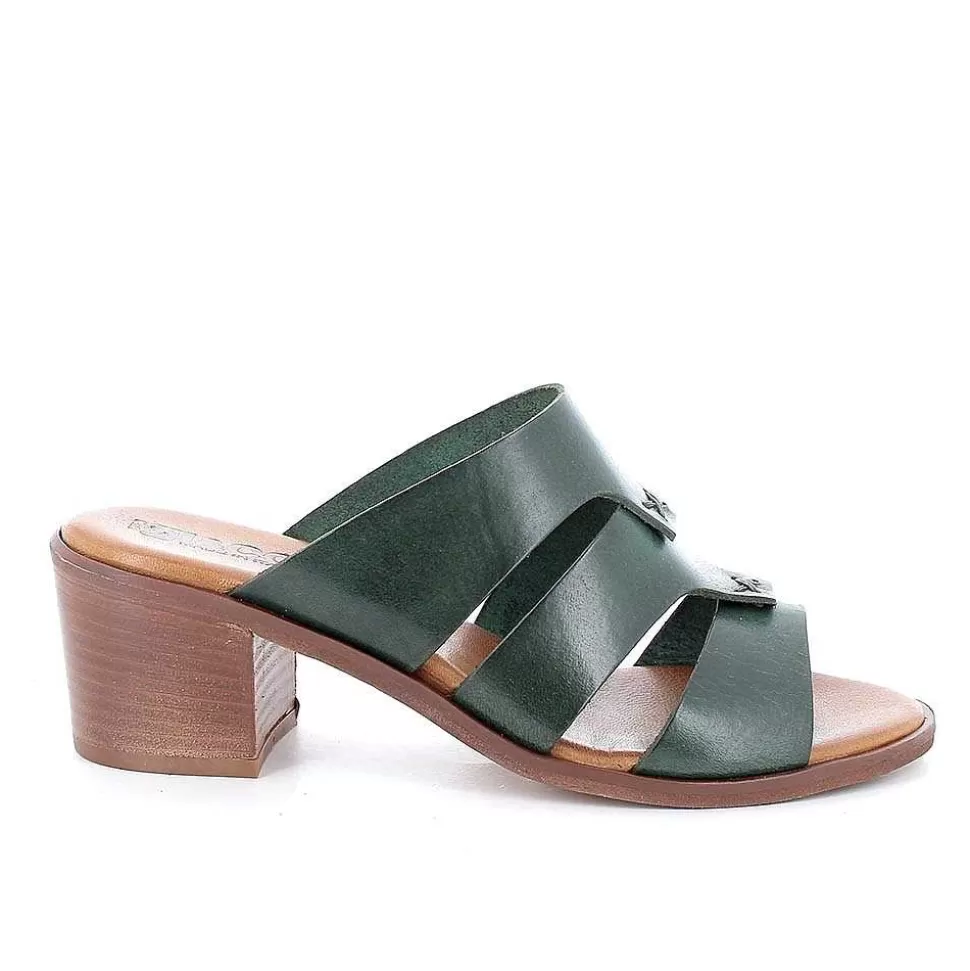 Forest Women'S Leather Heeled Sandals-Igi&Co Outlet