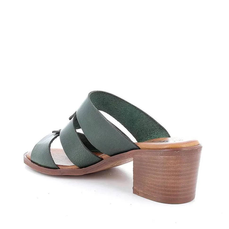 Forest Women'S Leather Heeled Sandals-Igi&Co Outlet