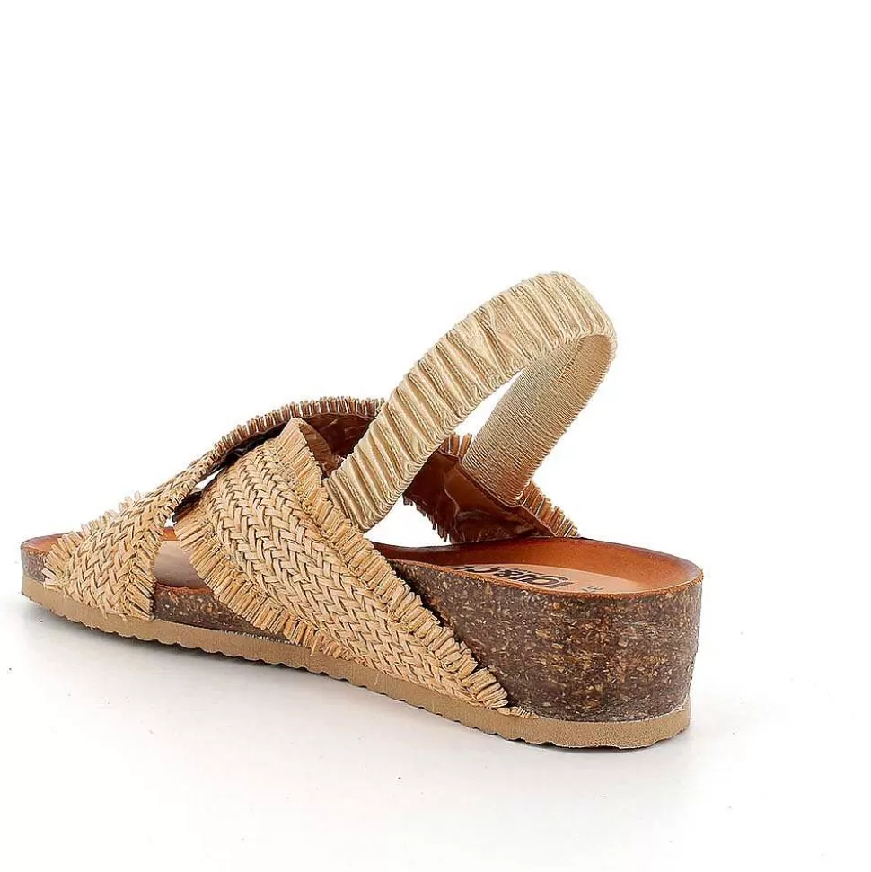 Gold Women'S Leather Sandals-Igi&Co Clearance