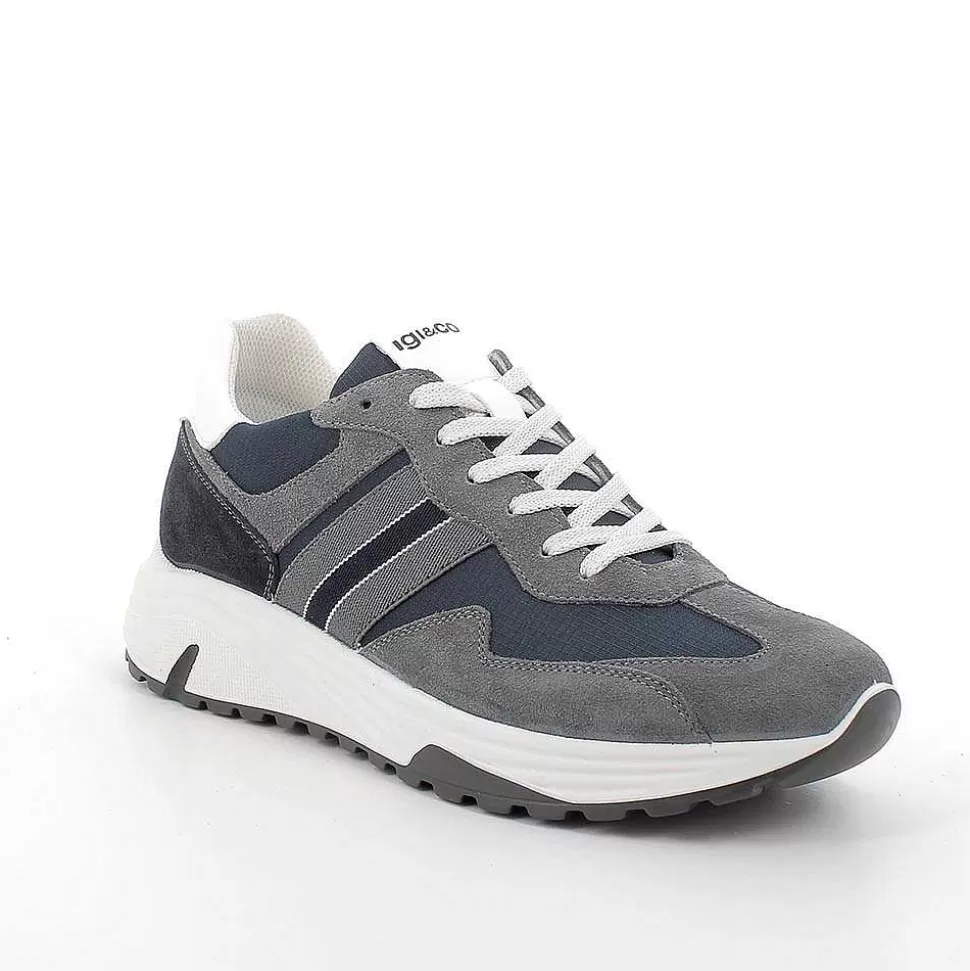 Graphite Men'S Sneakers-Igi&Co Store