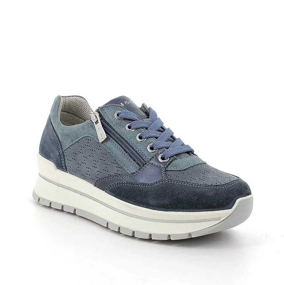 Jeans-Avio Women'S Leather Sneakers-Igi&Co Outlet