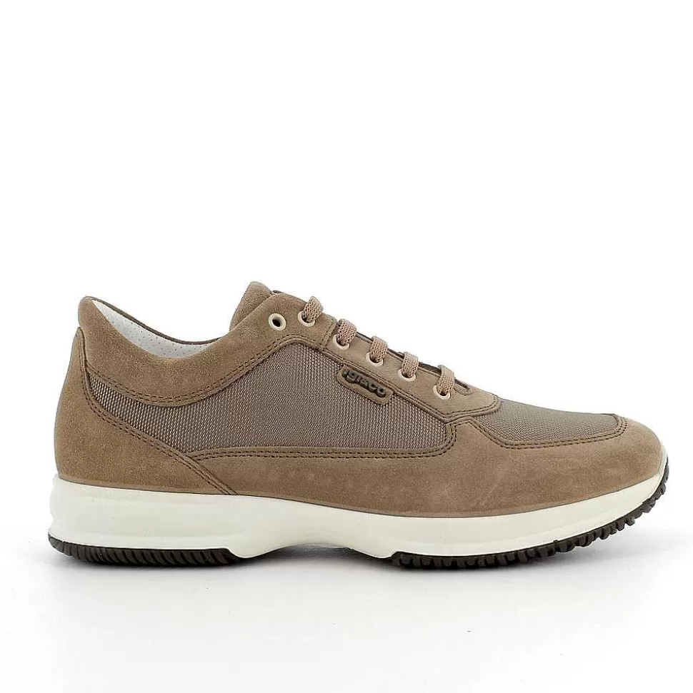 Light Brown Men'S Sneaker-Igi&Co Sale