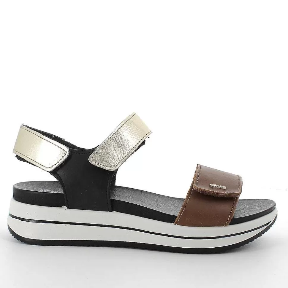 Light Brown-Platinum Women'S Leather Sandal-Igi&Co Store