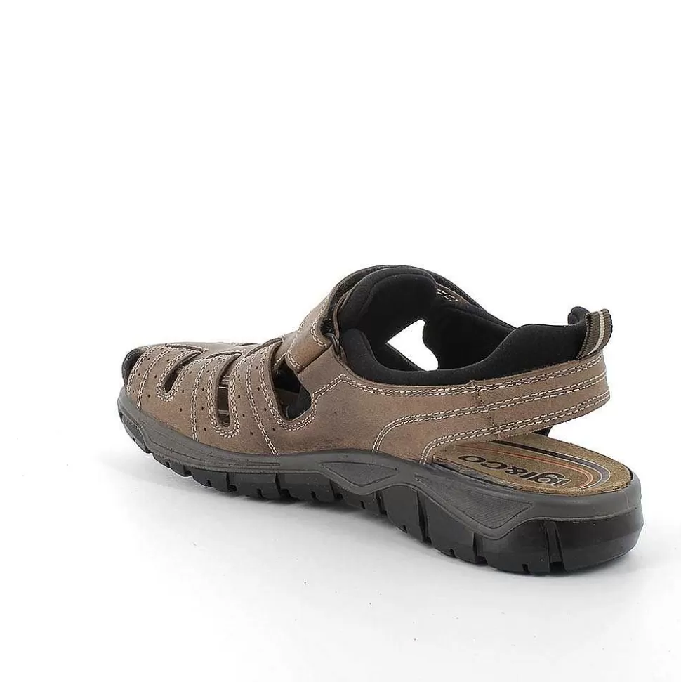 Light Mud Men'S Leather Sandals-Igi&Co Best