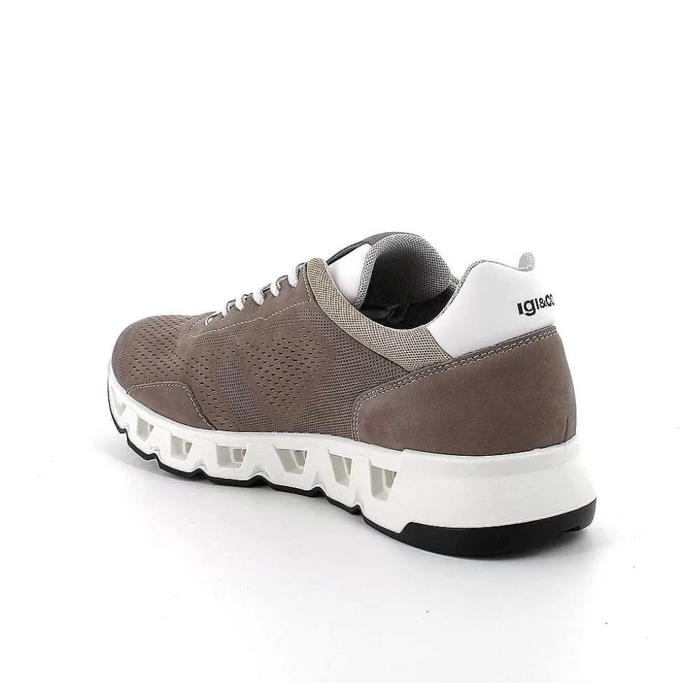 Men'S Gore-Tex Surround Leather Sneakers Pewter-Igi&Co Hot