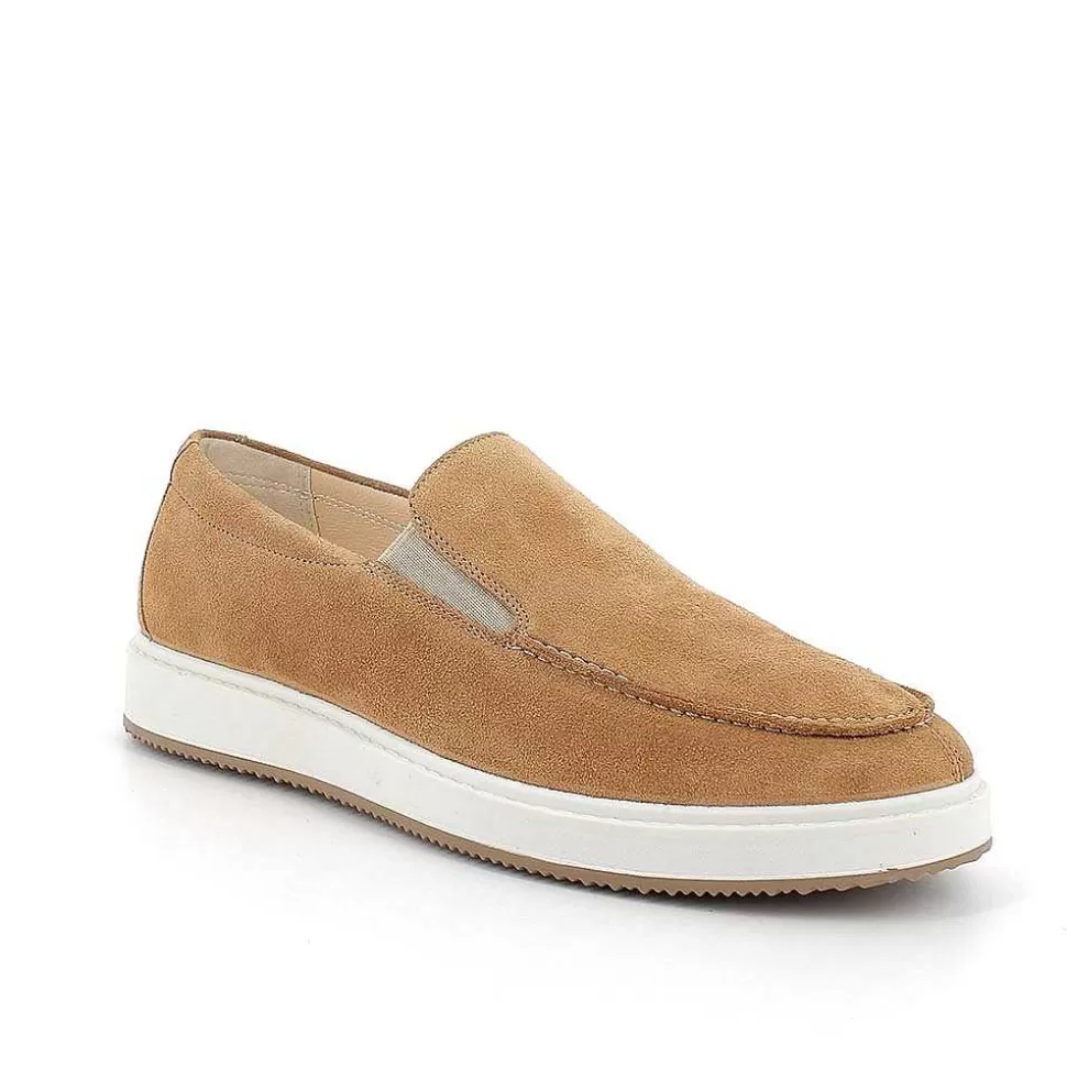 Men'S Leather Loafers Tan-Igi&Co Flash Sale