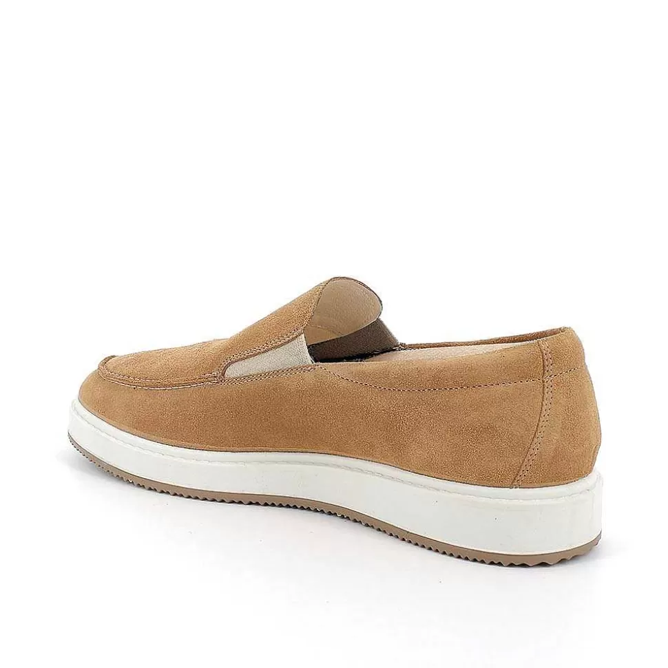 Men'S Leather Loafers Tan-Igi&Co Flash Sale