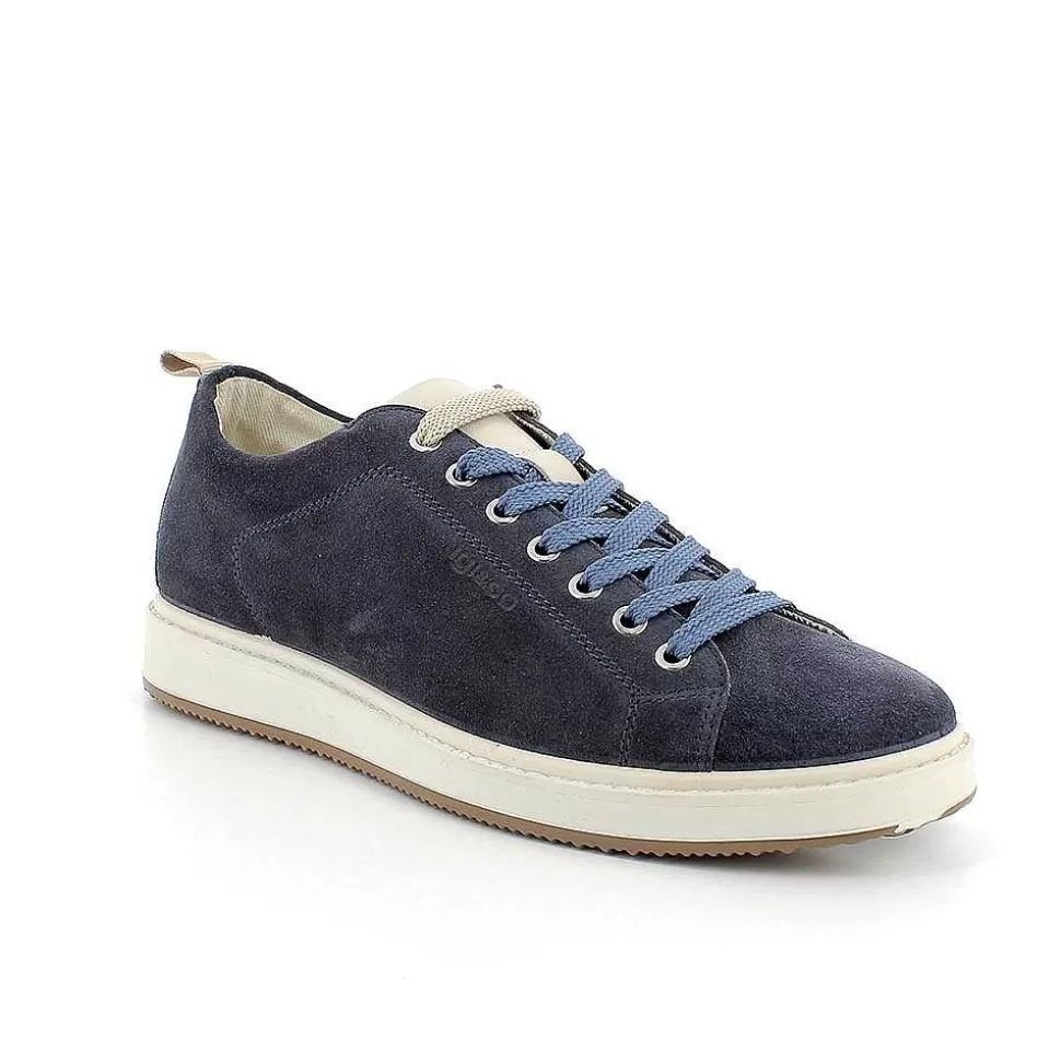 Men'S Leather Sneakers Jeans-Igi&Co Outlet