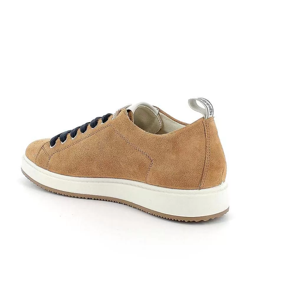 Men'S Leather Sneakers Tan-Igi&Co Fashion