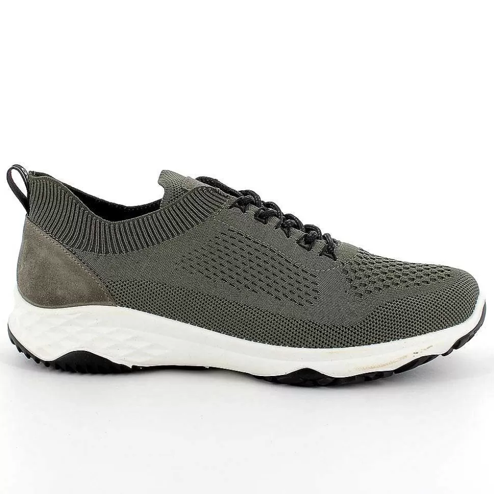 Military Green Men'S Sneakers-Igi&Co Discount