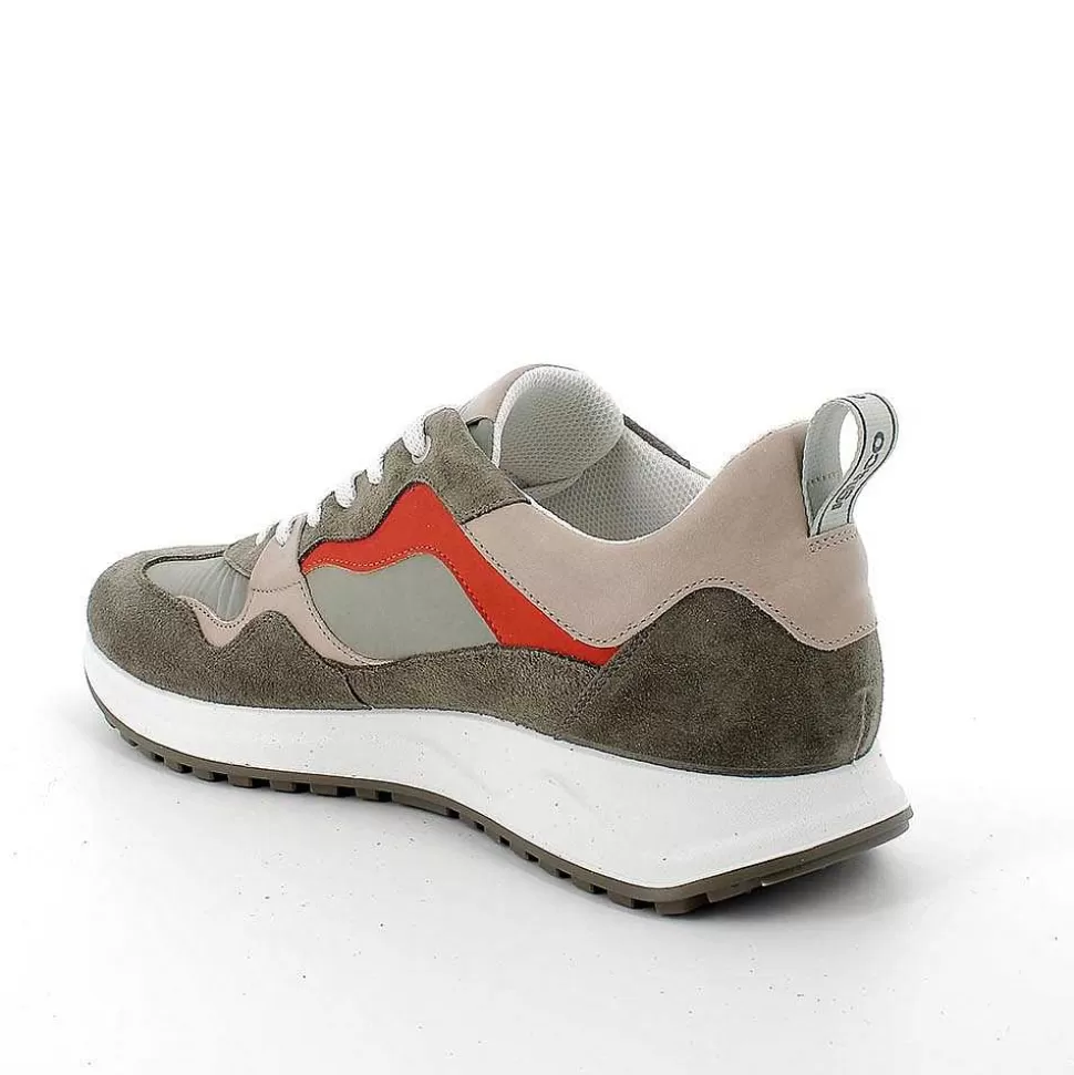 Military Green Men'S Sneakers-Igi&Co Sale
