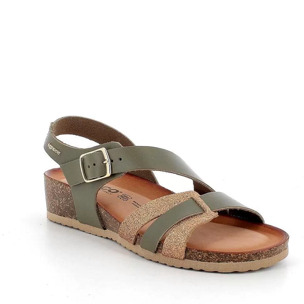 Mud-Copper Women'S Leather Sandals-Igi&Co Best Sale