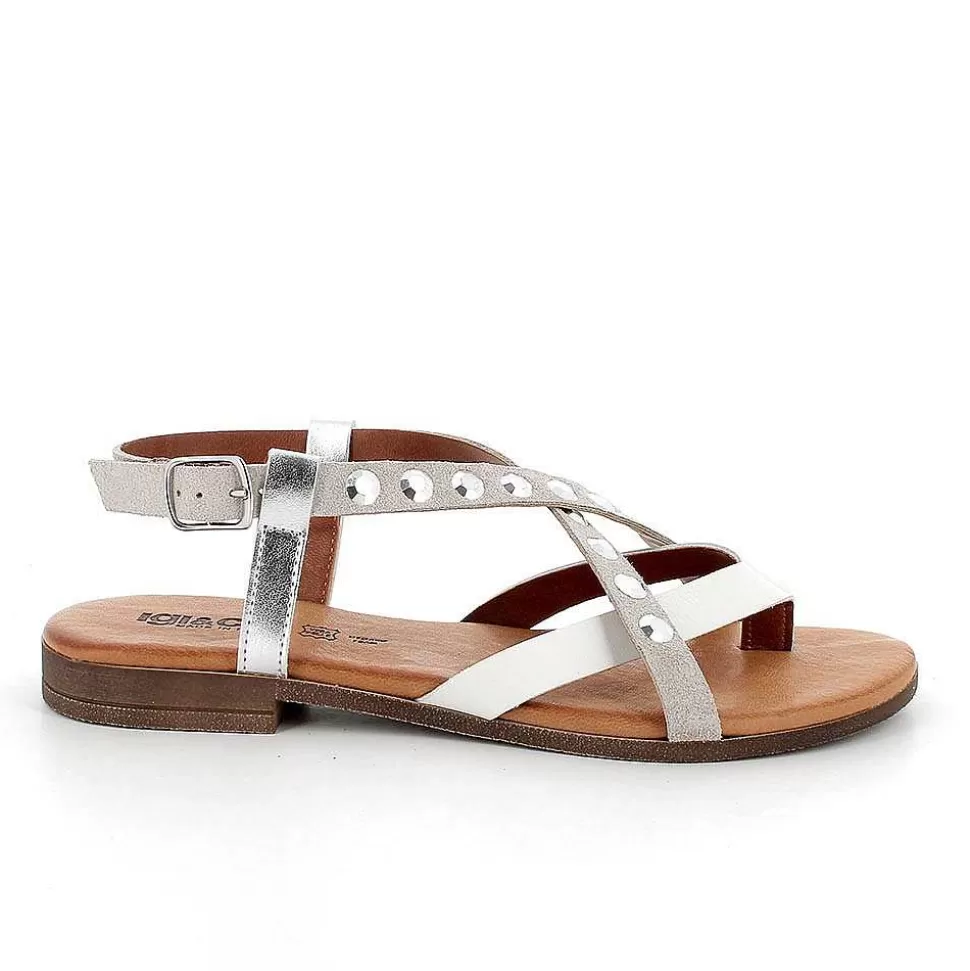 Pearl Women'S Leather Flip Flop Sandals-Igi&Co Fashion