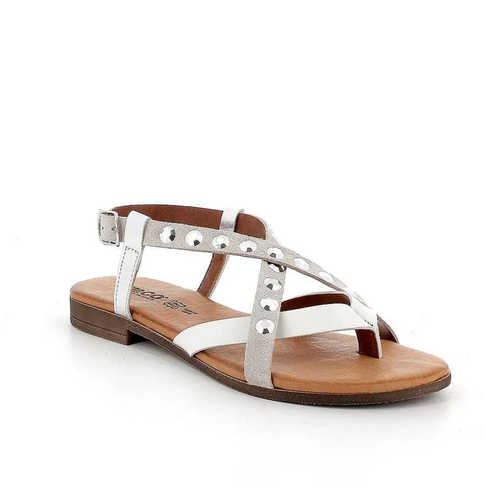 Pearl Women'S Leather Flip Flop Sandals-Igi&Co Fashion