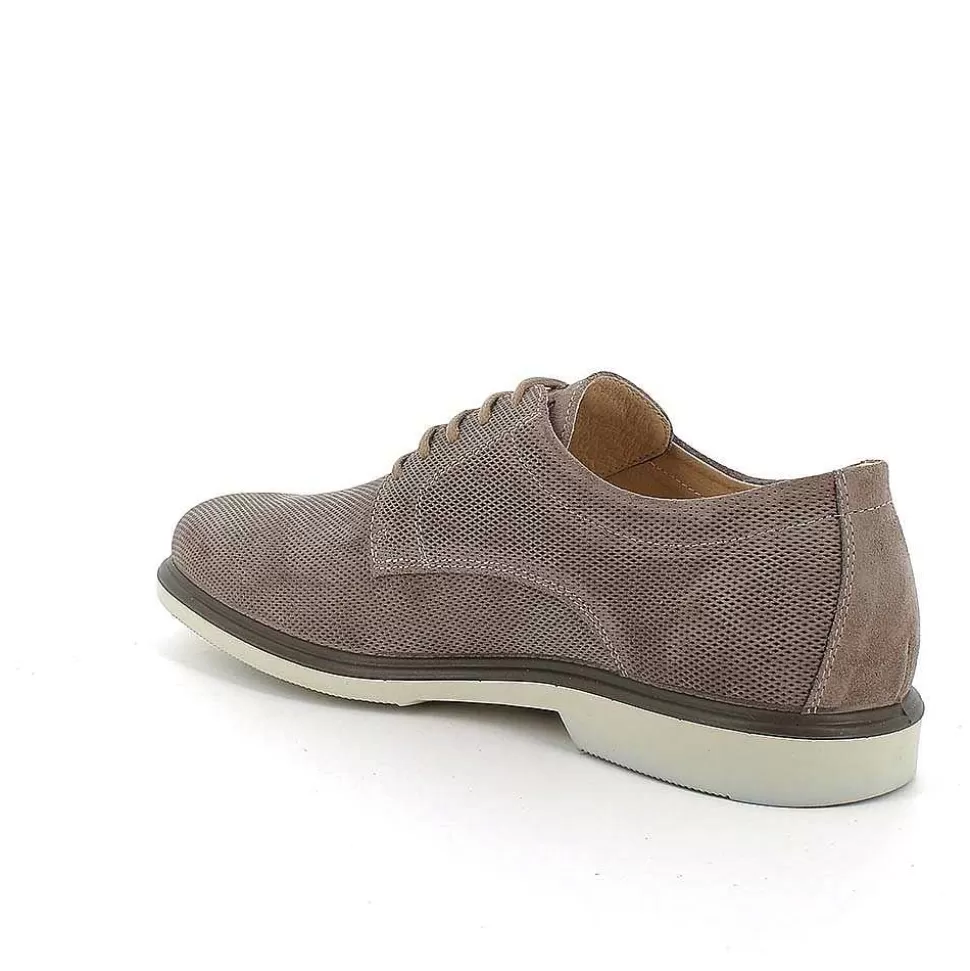 Pewter Men'S Leather Lace-Ups-Igi&Co Shop