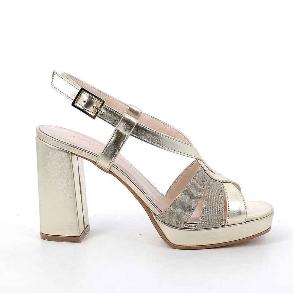 Platinum Women'S Heeled And Platform Sandals-Igi&Co Hot