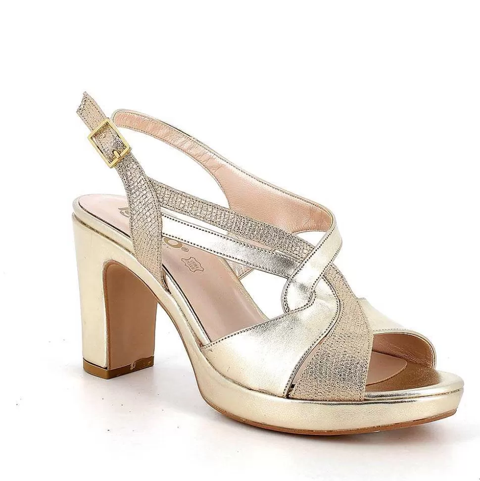 Platinum Women'S Heeled And Platform Sandals-Igi&Co Hot