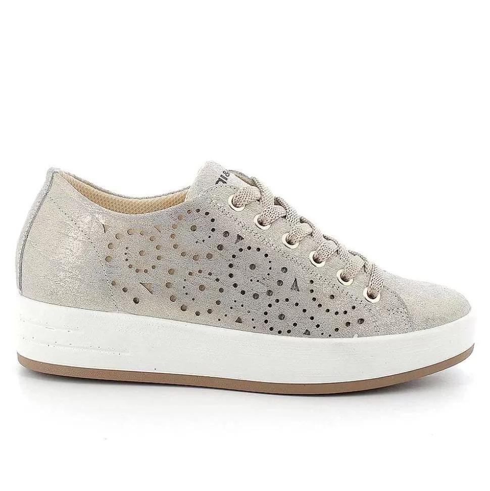 Platinum Women'S Leather Sneakers-Igi&Co Shop