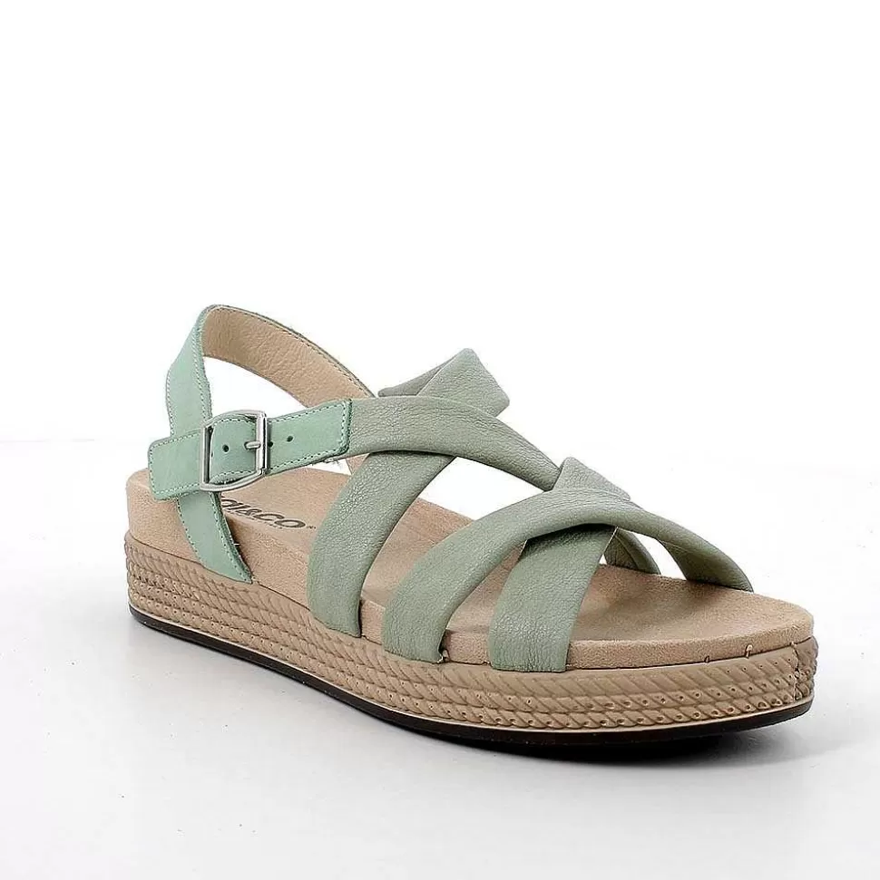 Sage Green Women'S Sandals-Igi&Co Online