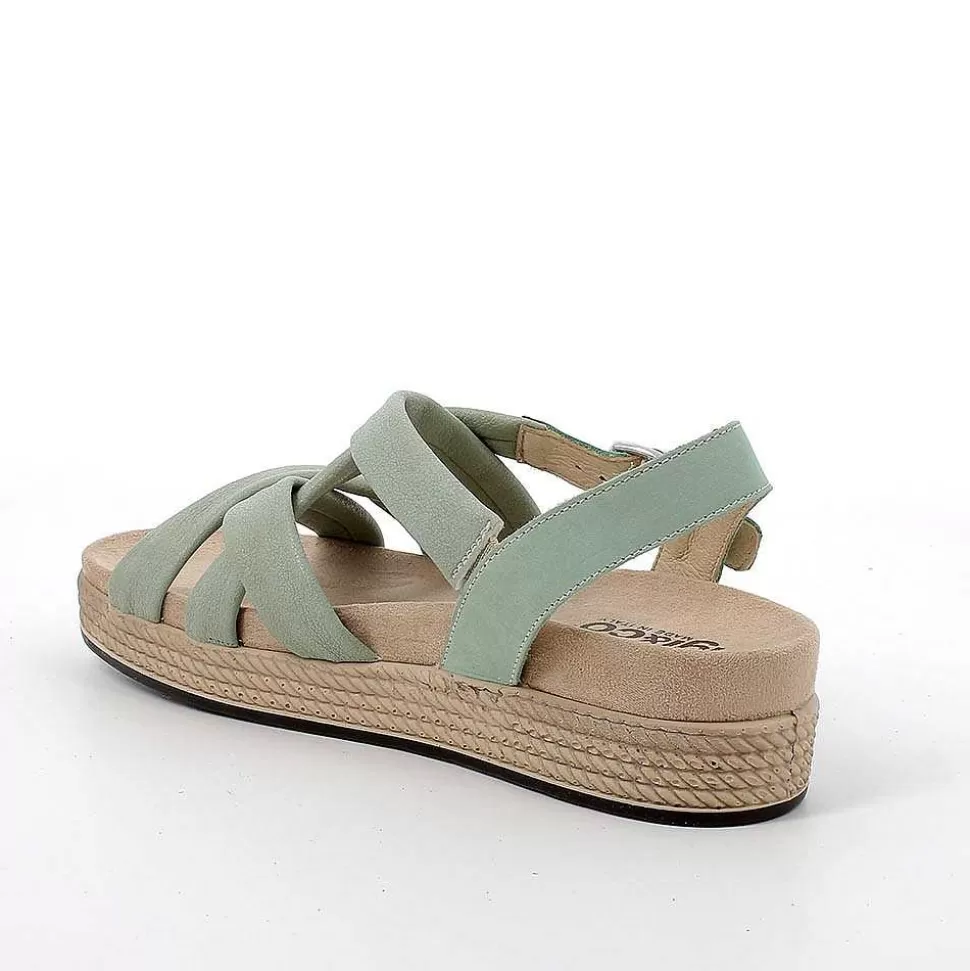 Sage Green Women'S Sandals-Igi&Co Online
