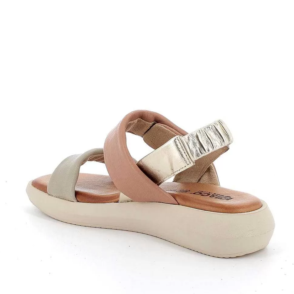 Sage-Leather Women'S Leather Sandals-Igi&Co Cheap