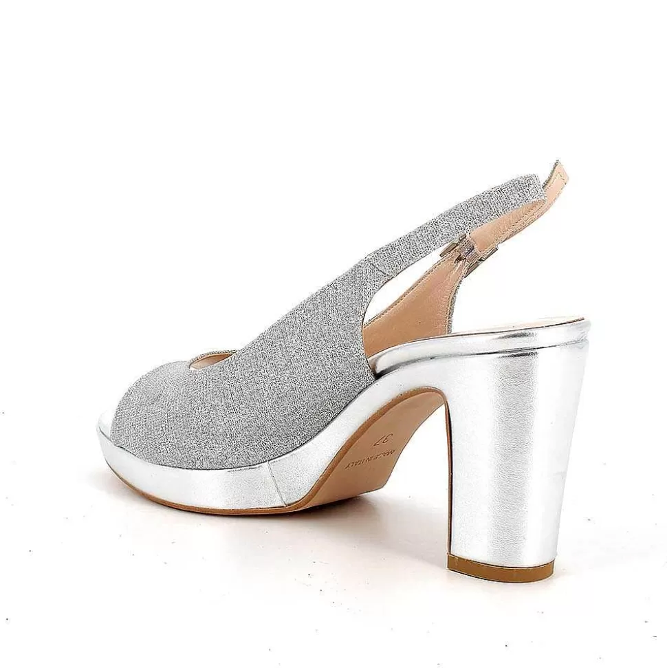 Silver Women'S Heeled And Platform Sandals-Igi&Co Store