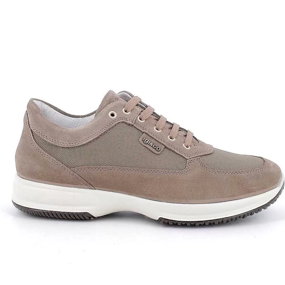 Taupe Men'S Sneakers-Igi&Co Clearance