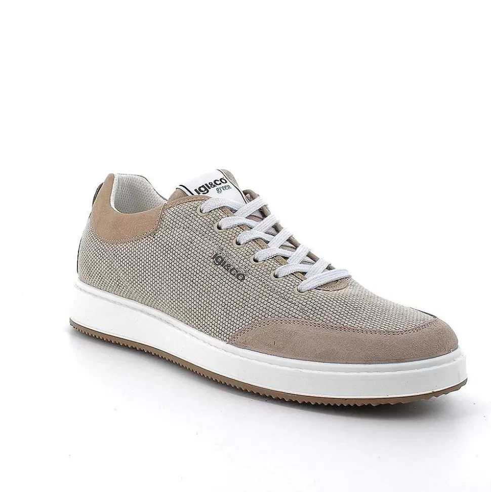 Taupe Men'S Sneakers-Igi&Co New